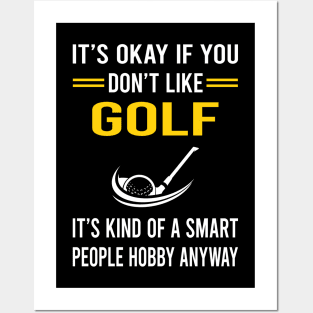 Smart People Hobby Golf Golfing Golfer Posters and Art